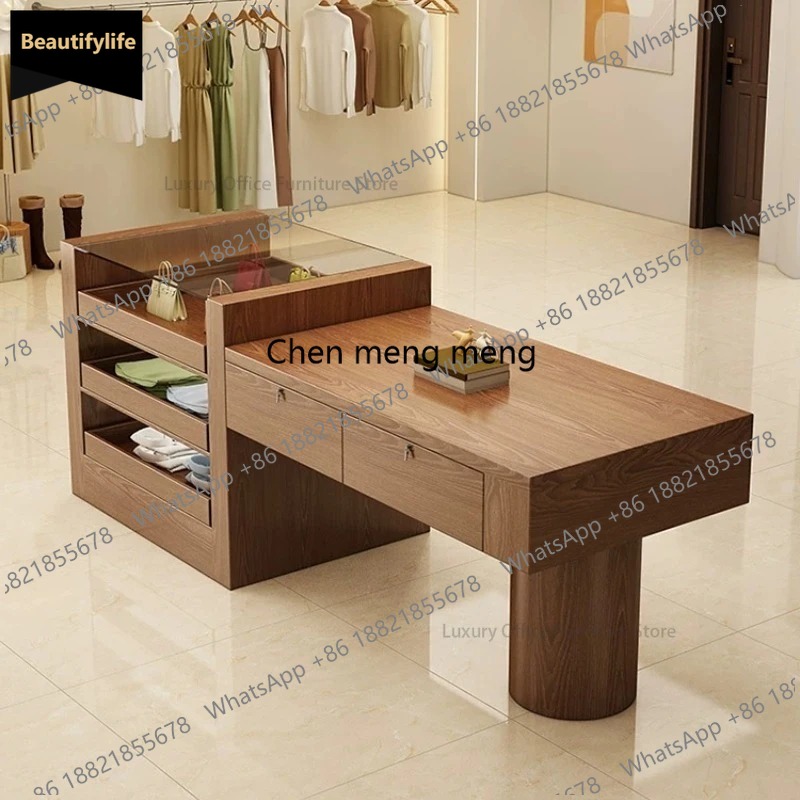 Office Furniture Store - D80 Современный минималистичный островной прилавок-витрина в