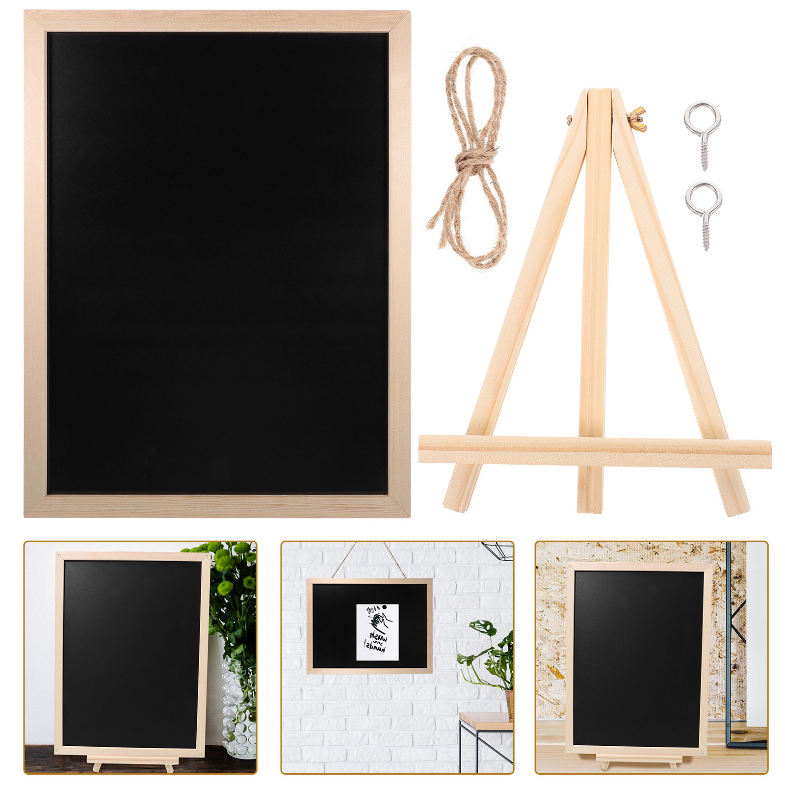Bulletin Board Cork - 1 комплект деревянной пробковой доски для