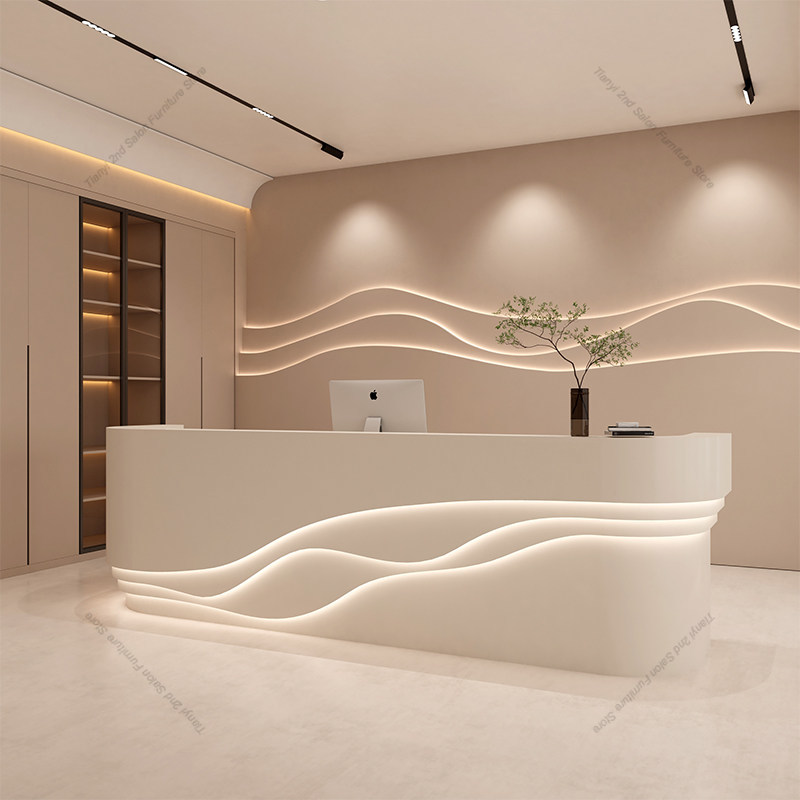 Office Furniture Store - Современная простая стойка-кассовый прилавок в скандинавском