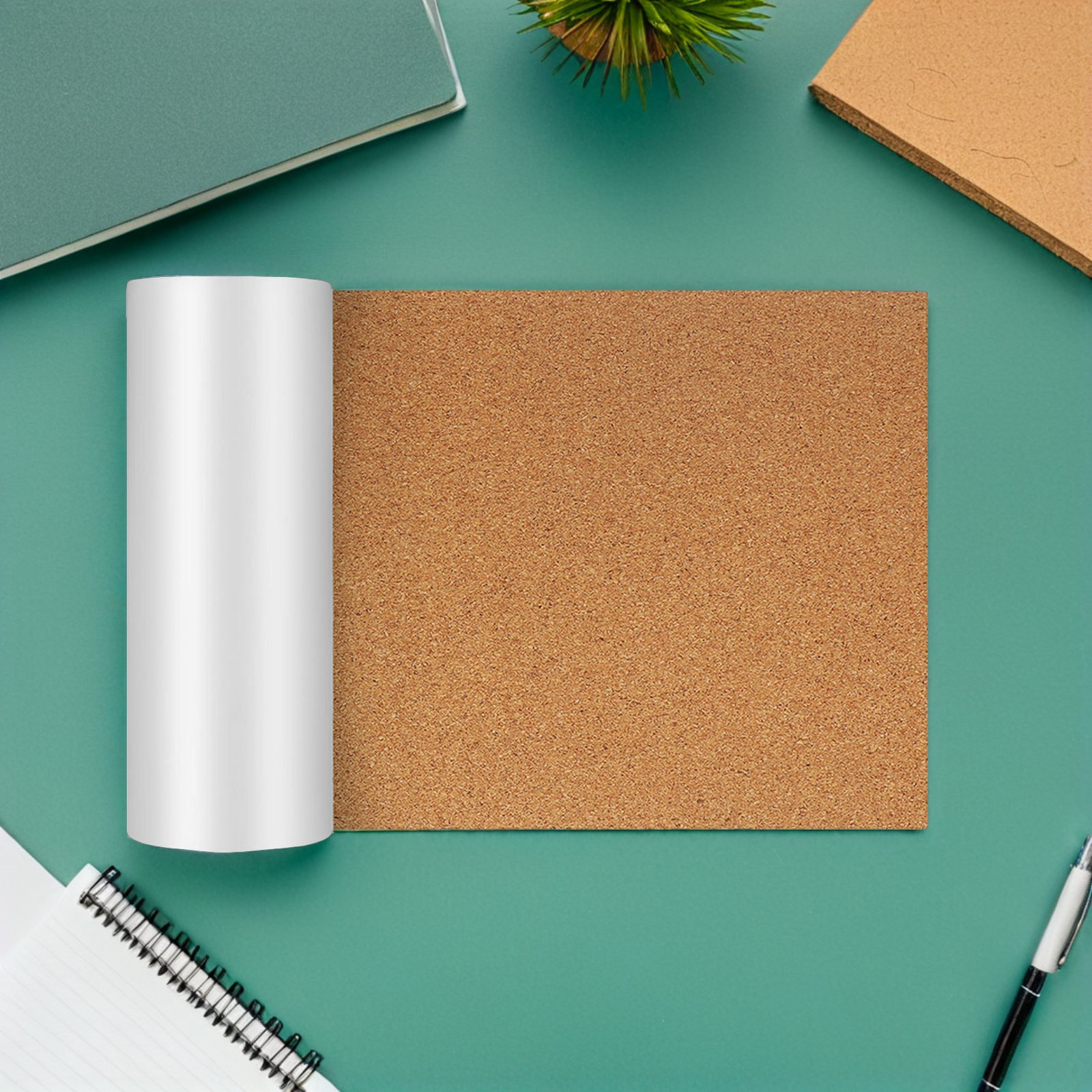 Bulletin Board Cork - Самоклеящаяся пробковая доска-лист 23.6x11.8 дюймов, пробковый