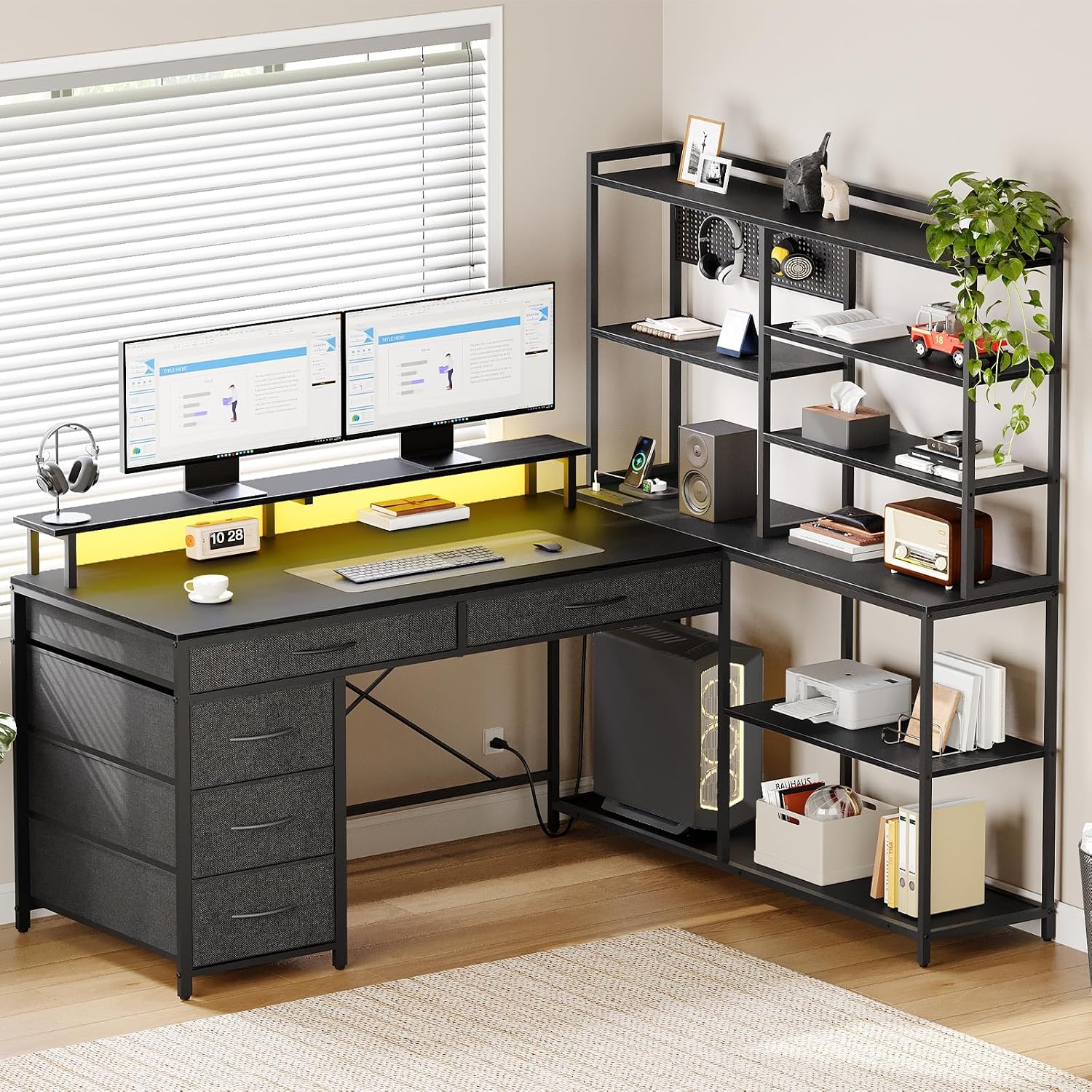 Угловой стол в форме буквы L с – обзор и цена Office Furniture Outlet