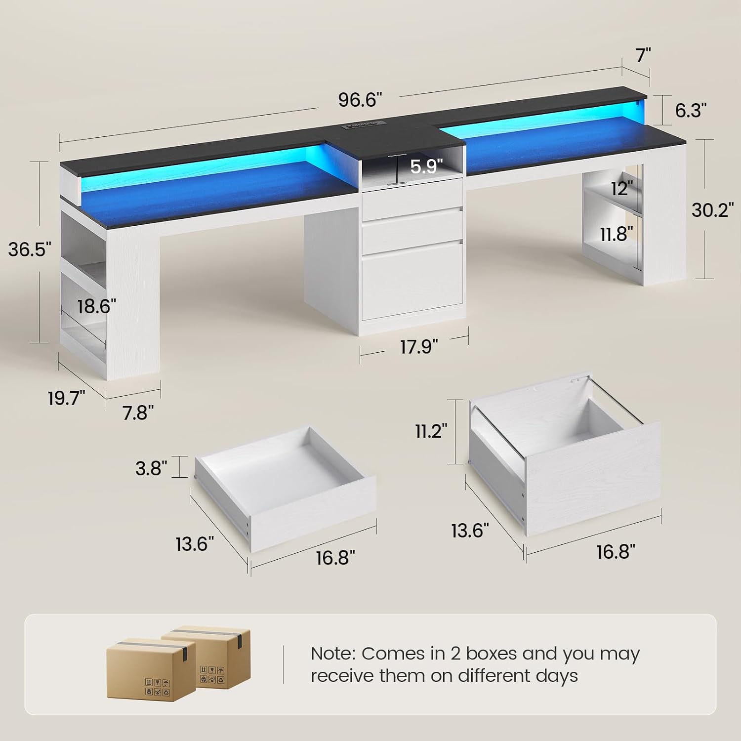 Двухместный стол длиной 96,6 д – обзор и цена Office Furniture Outlet